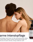 Warme Intensivpflege mit Bergamond & Birch Hand Cream Woody Amber, reichhaltige Handcreme mit Bio-Sonnenblumenöl, Kakao- und Irvingia-Butter für trockene Hände und holzig-ambernen Duft.