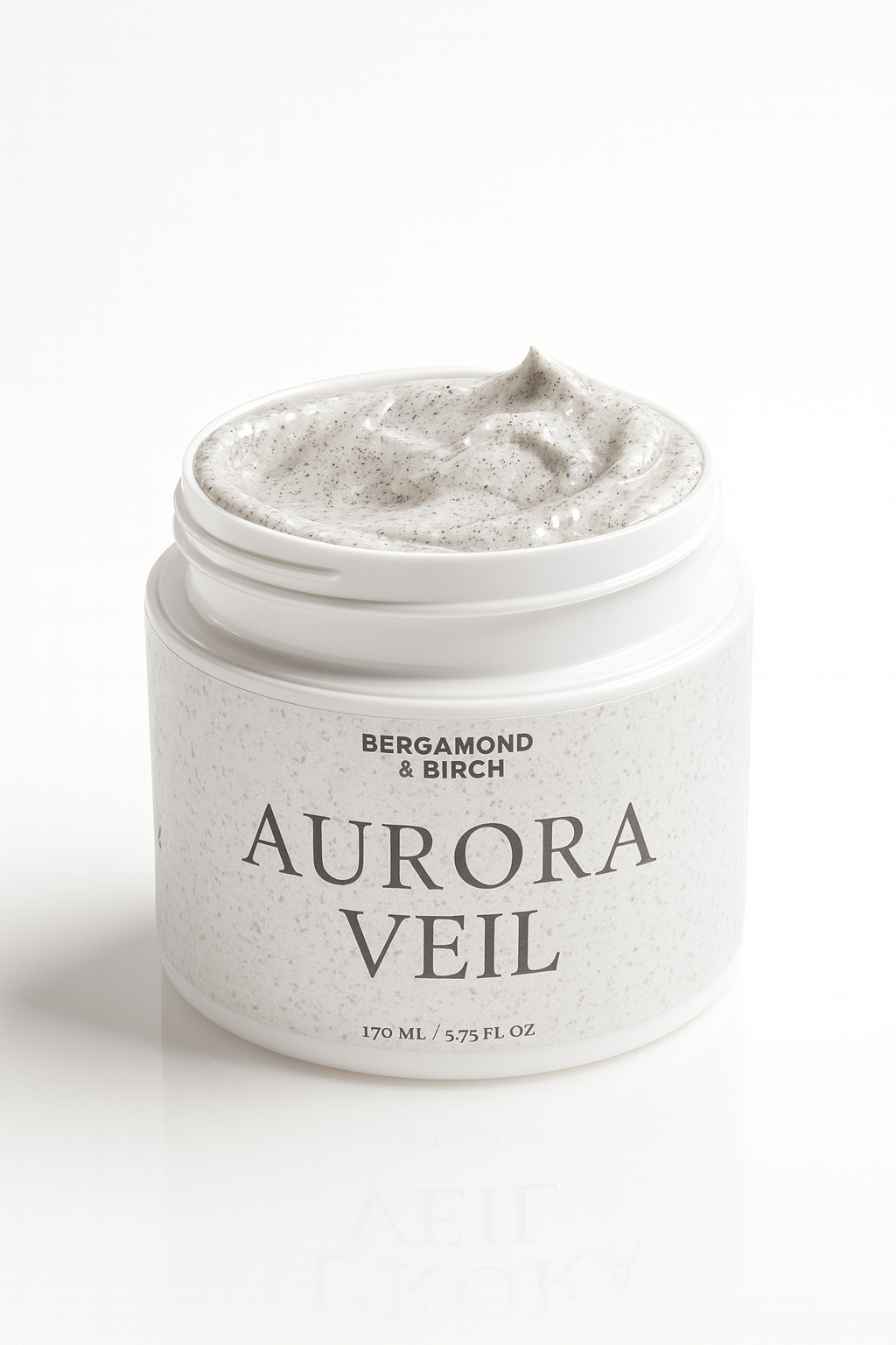 Jar of Aurora Veil cream with visible brand name on a white background