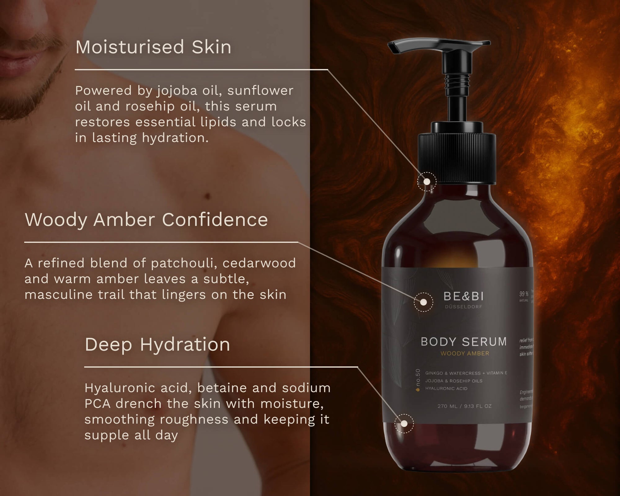 Bergamond &amp; BirchVitalisé No. 50 – Body Serum Woody AmberBody Cream